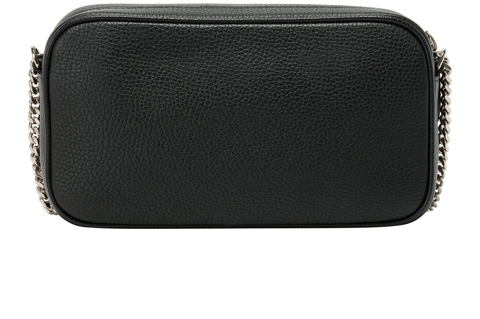 Long Camera Bag, &pound;390, Handbags, Black, Leather, Back view